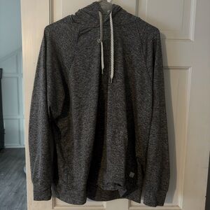 Vuori Halo Essential pullover Hoodie sweatshirt gray